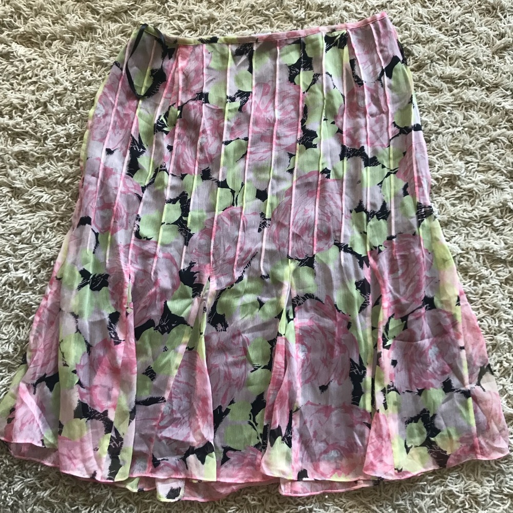 Kate Hill Pink Flower Skirt